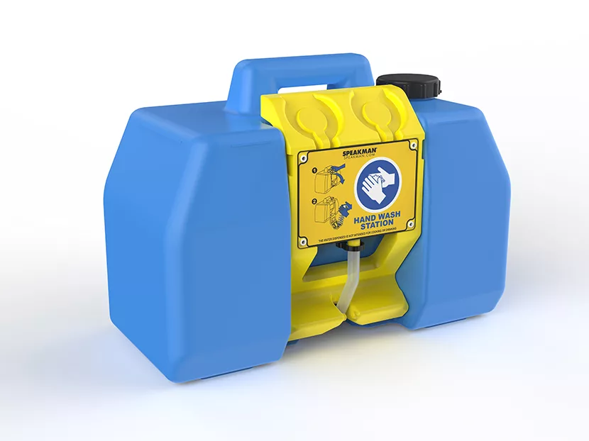 PlumbMaster and Speakman Mobile Gravity-Operated Hand Wash Station 4