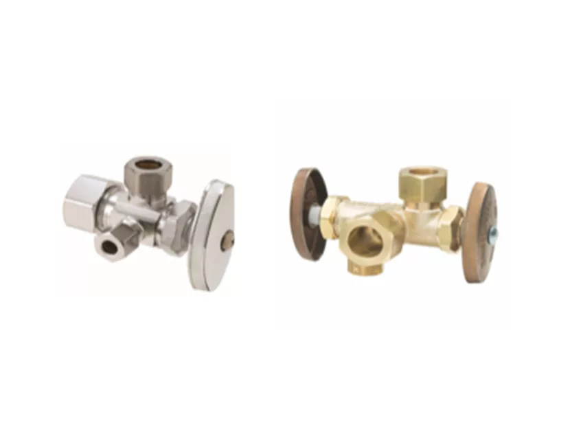 BrassCraft Dual Outlet Dual Outlet Dual Shut Off Supply Stops