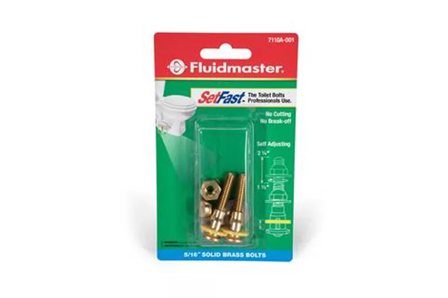 Fluidmaster SetFast Toilet Bolts and Smart Cap Universal Toilet Bowl Caps 1