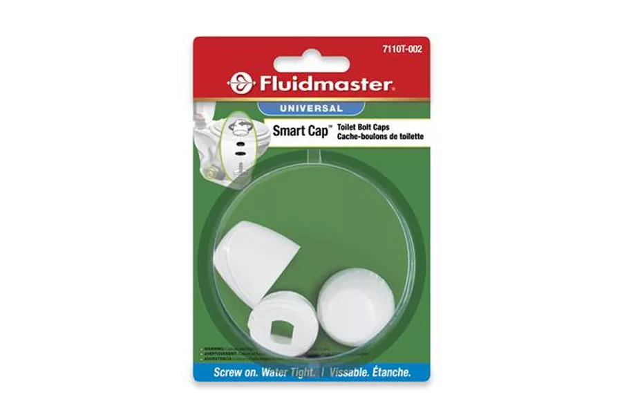 Fluidmaster SetFast Toilet Bolts and Smart Cap Universal Toilet Bowl Caps 2