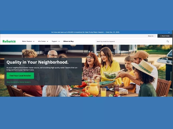 Reliance Water Heaters Launches New Website.jpg