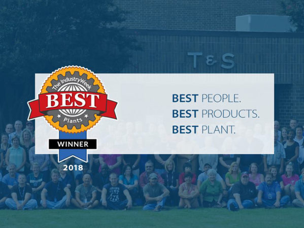 T&S Brass Wins 2018 IndustryWeek Best Plants Award