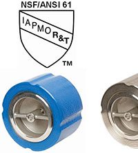 Flomatic Model 888 silent wafer check valves now NSF/ANSI Standard 61 ...